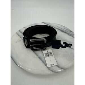 NWT Black leather mens belt